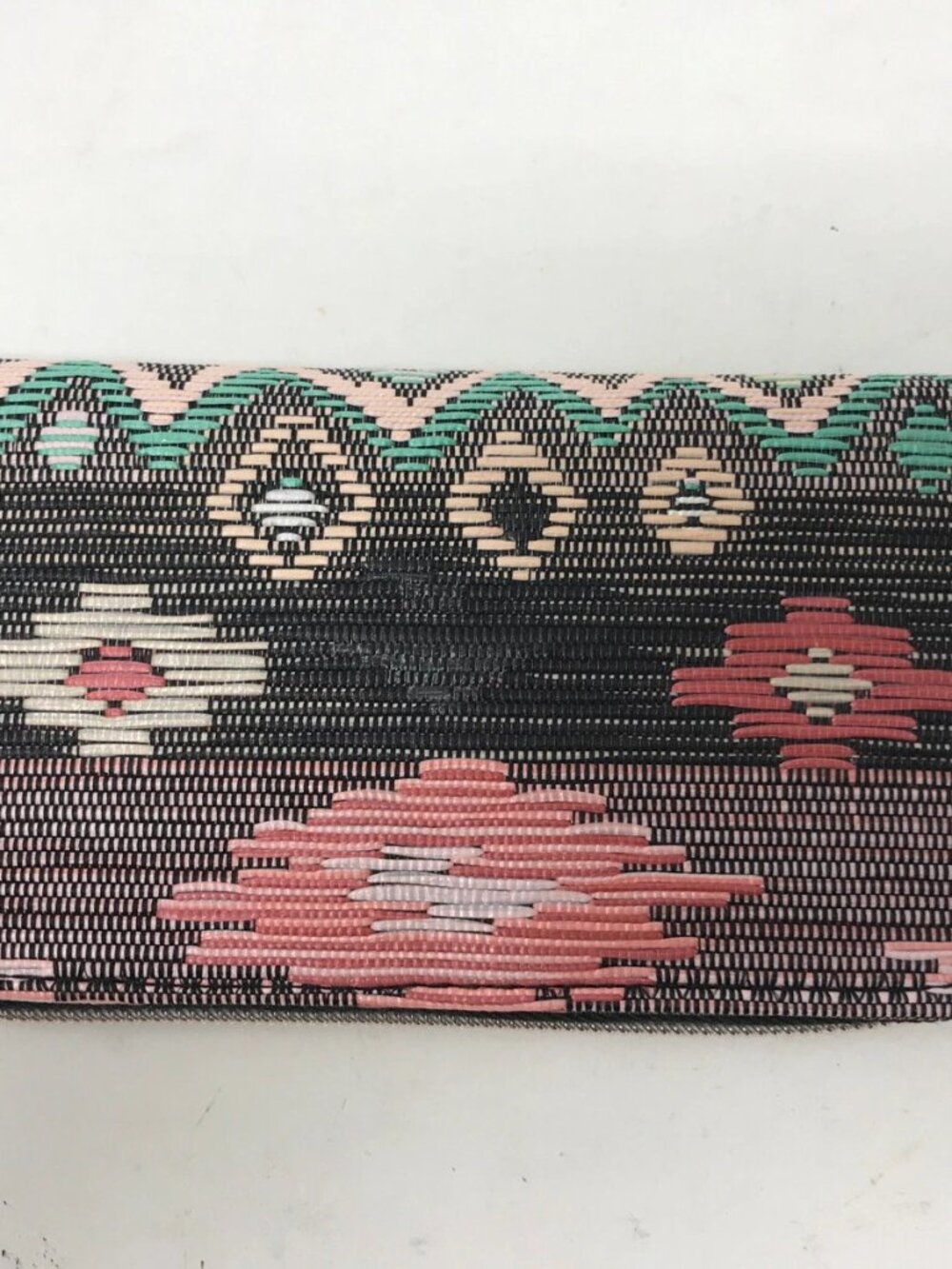 Sephora Multi-color Zip Clutch - 7" Wide x 3.5" Tall Geometric Pattern